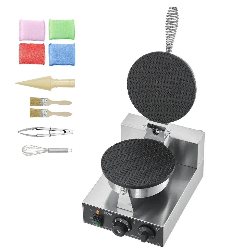 VEVOR Electric Ice Cream Cone Maker Commercial 1230W Waffle