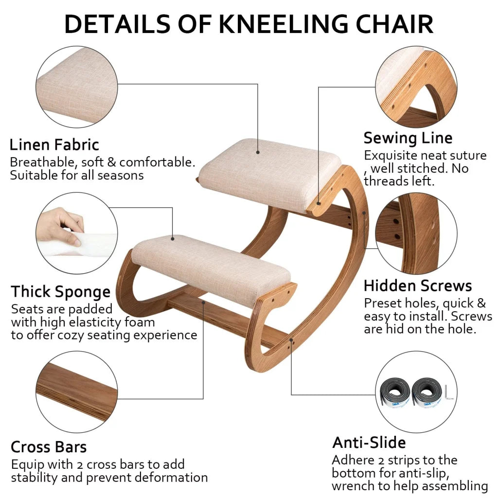 VEVOR Ergonomic Kneeling Chair Heavy Duty Better Posture