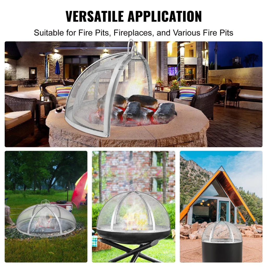 VEVOR Firepit Spark Screen Lid 30’’ Diameter Outdoor