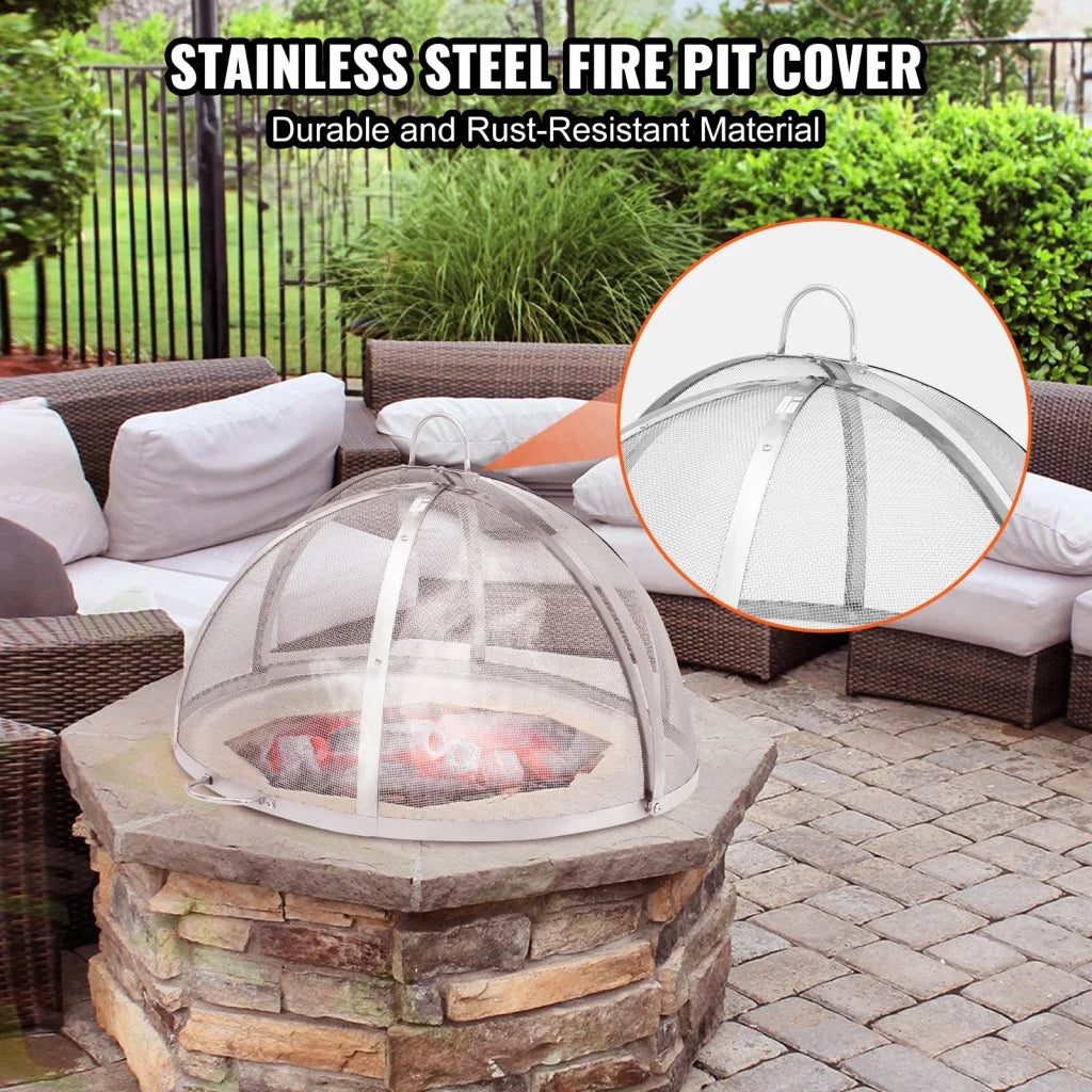 VEVOR Firepit Spark Screen Lid 30’’ Diameter Outdoor
