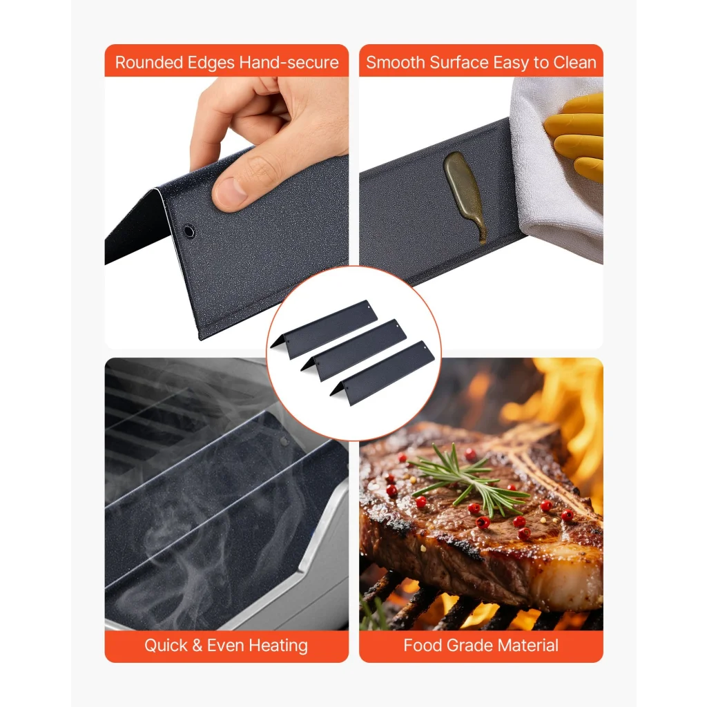 VEVOR Flavorizer Bars 39cm Grill Replacement Part for Weber