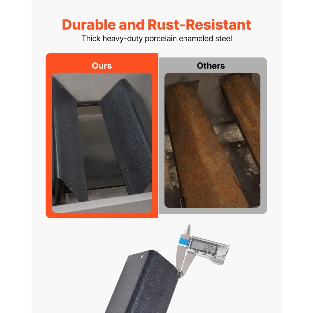 VEVOR Flavorizer Bars 39cm Grill Replacement Part for Weber