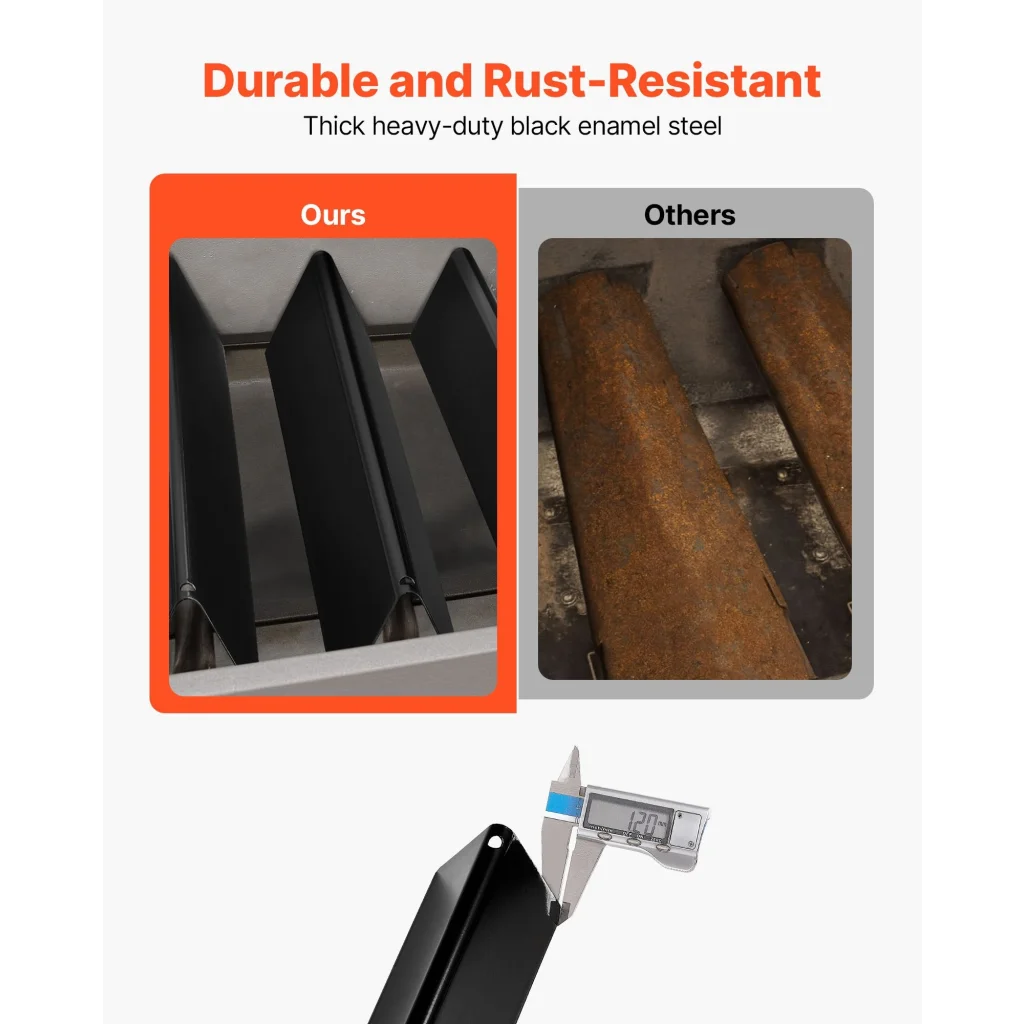 VEVOR Flavorizer Bars 39cm Grill Replacement Part for Weber