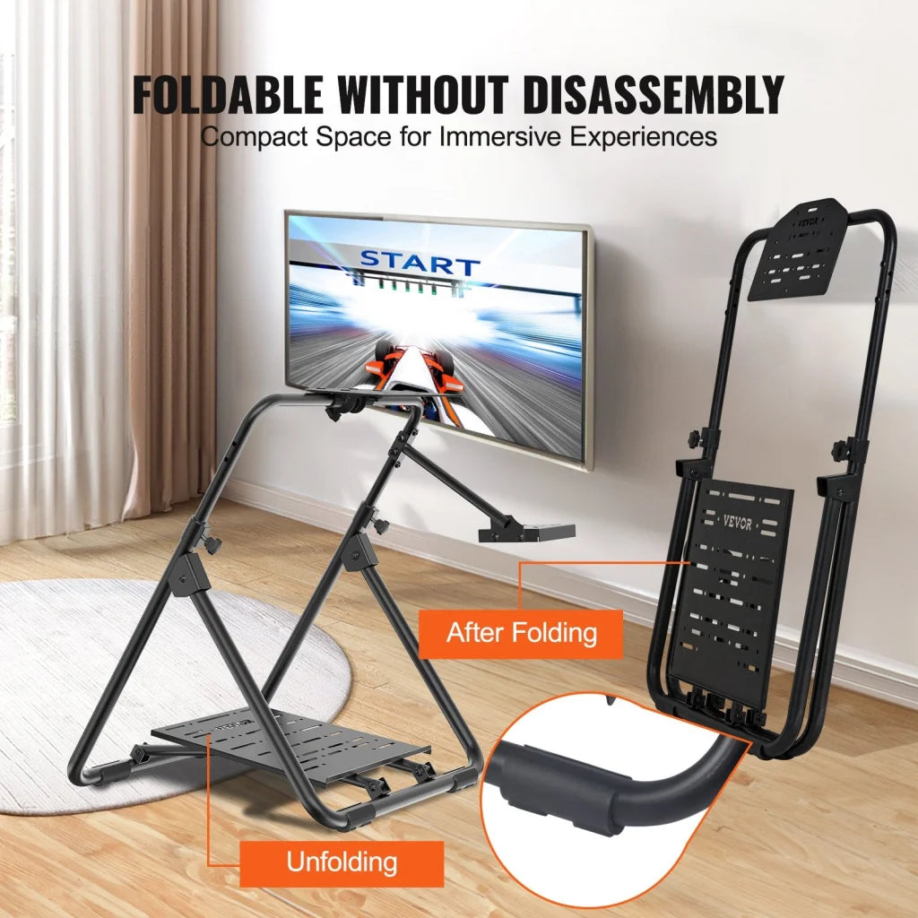 VEVOR Foldable Racing Steering Wheel Stand Height