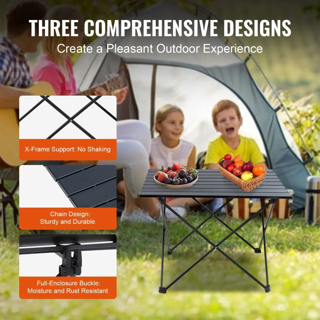 VEVOR Folding Camping Table Outdoor Portable Side Tables