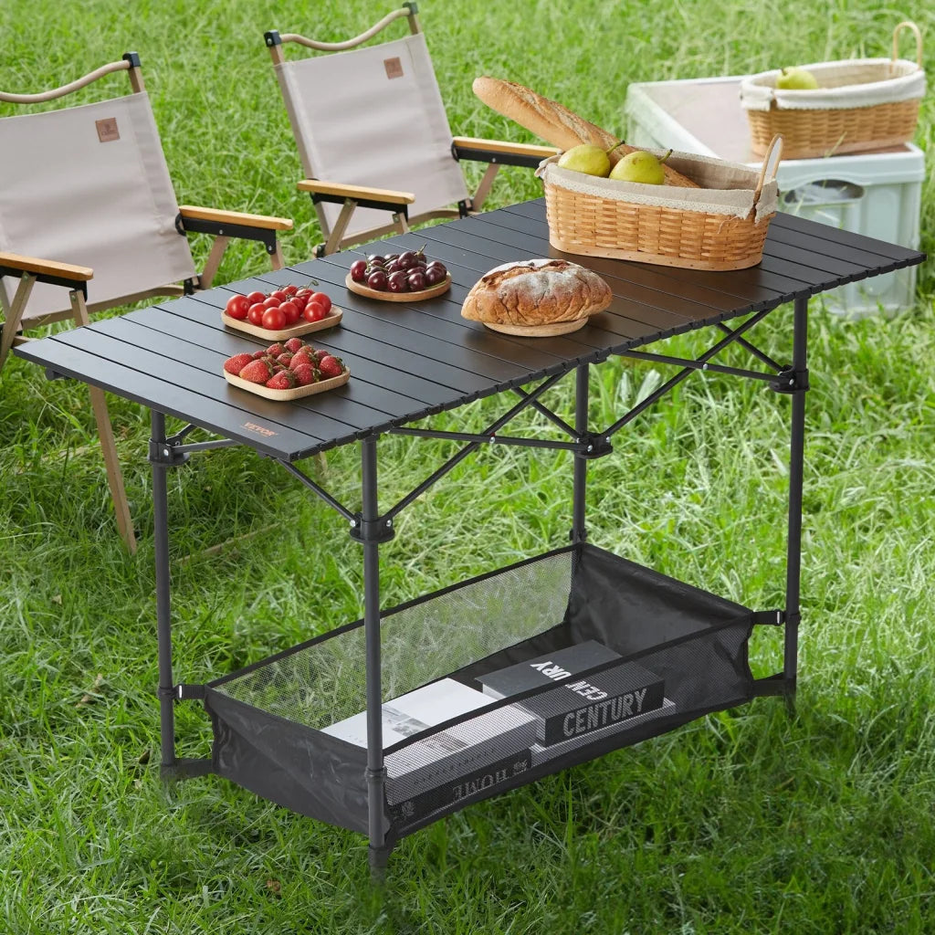 VEVOR Folding Camping Table Outdoor Portable Side Tables
