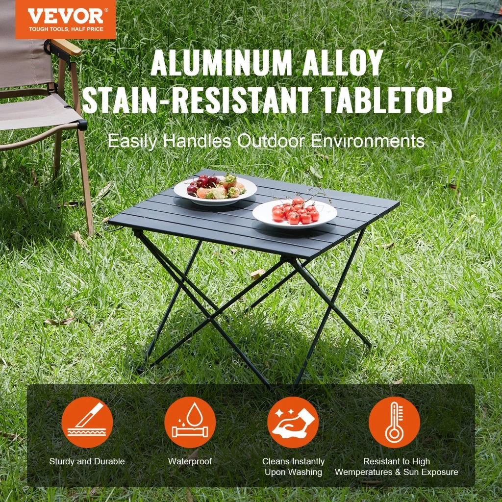 VEVOR Folding Camping Table Outdoor Portable Side Tables
