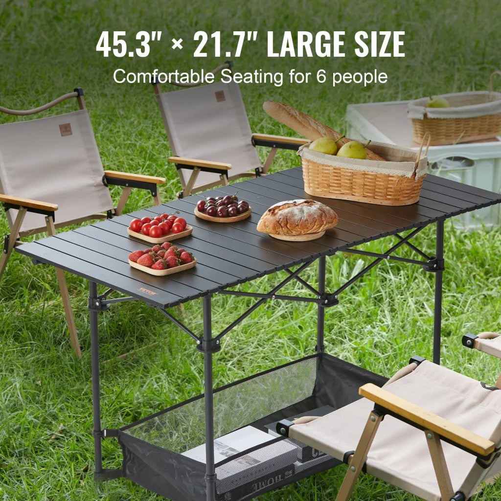 VEVOR Folding Camping Table Outdoor Portable Side Tables