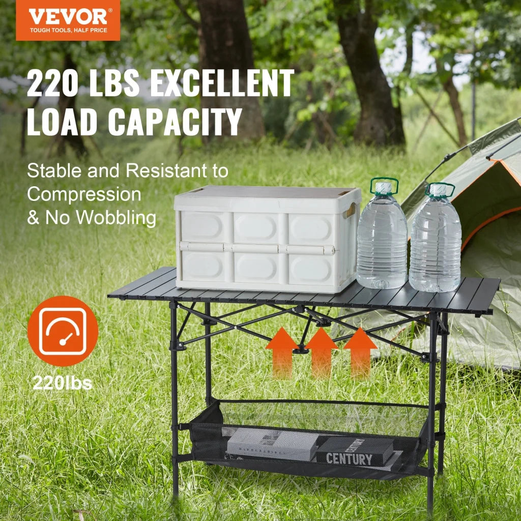 VEVOR Folding Camping Table Outdoor Portable Side Tables
