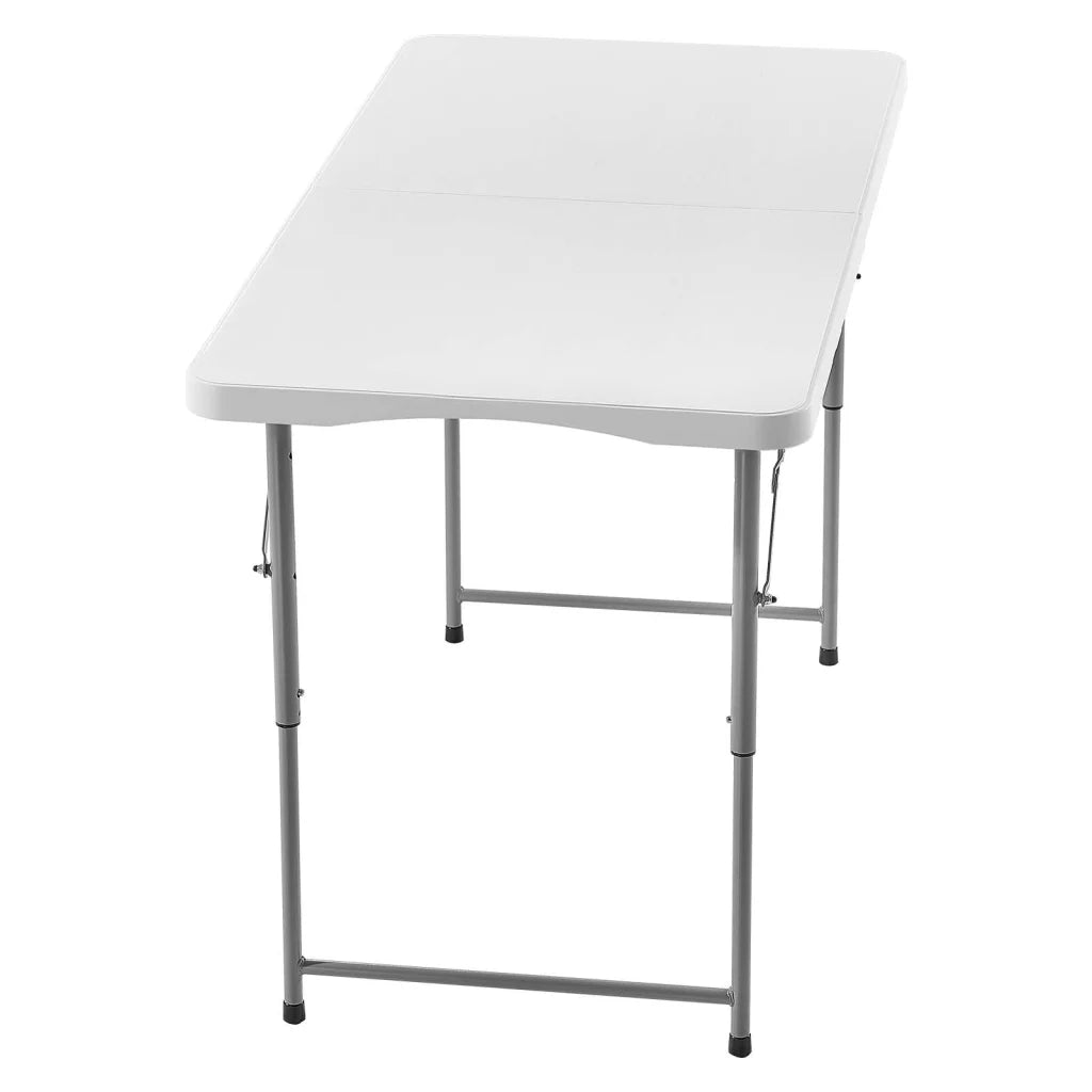 VEVOR Folding Table 4 Ft Heavy Duty Portable Fold-in-Half