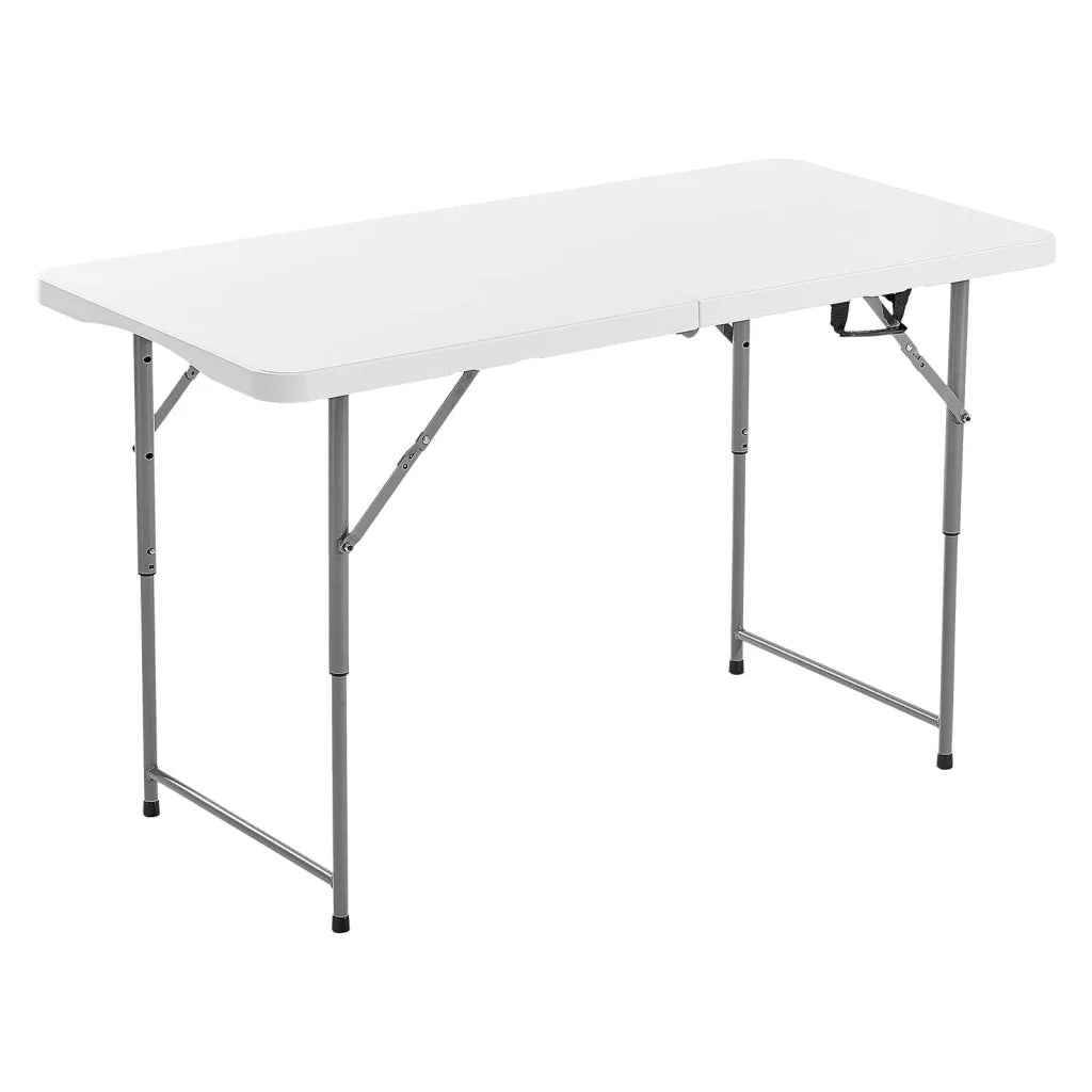 VEVOR Folding Table 4 Ft Heavy Duty Portable Fold-in-Half