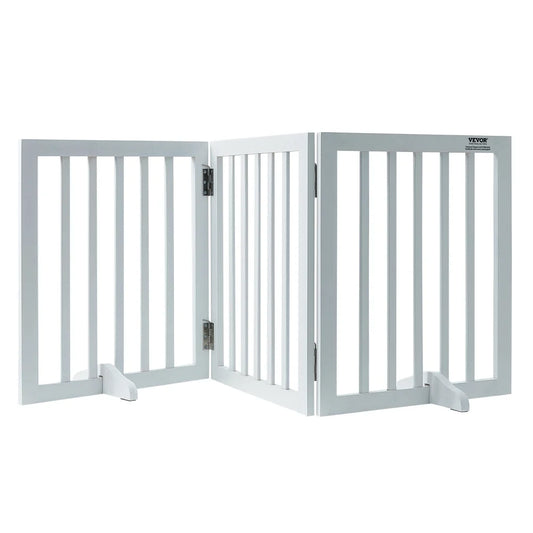 VEVOR Free Standing Dog Gate 24’’ H x 60’’ W Freestanding