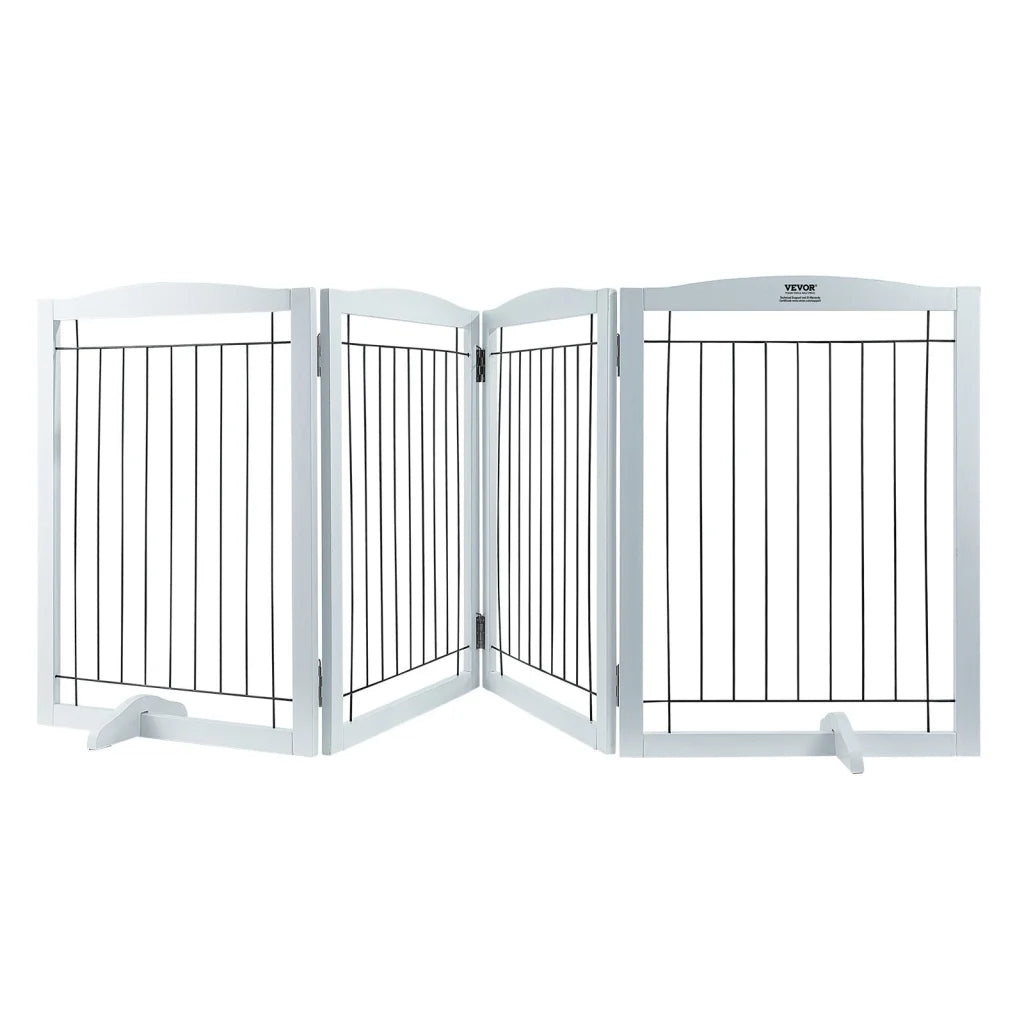 VEVOR Free Standing Dog Gate 32’’ H x 96.5’’ W Freestanding