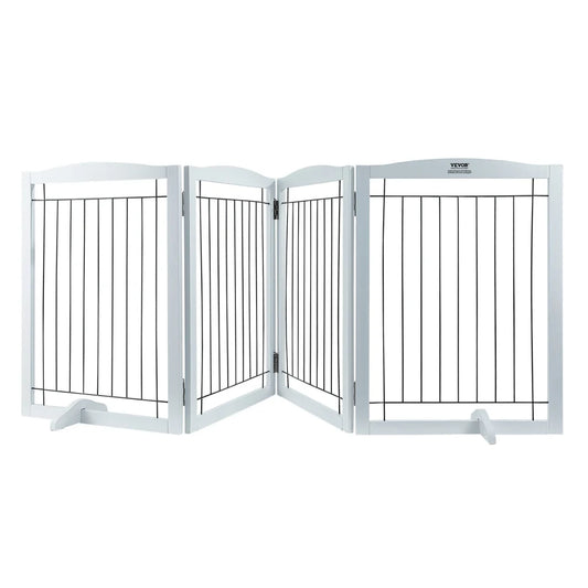 VEVOR Free Standing Dog Gate 32’’ H x 96.5’’ W Freestanding