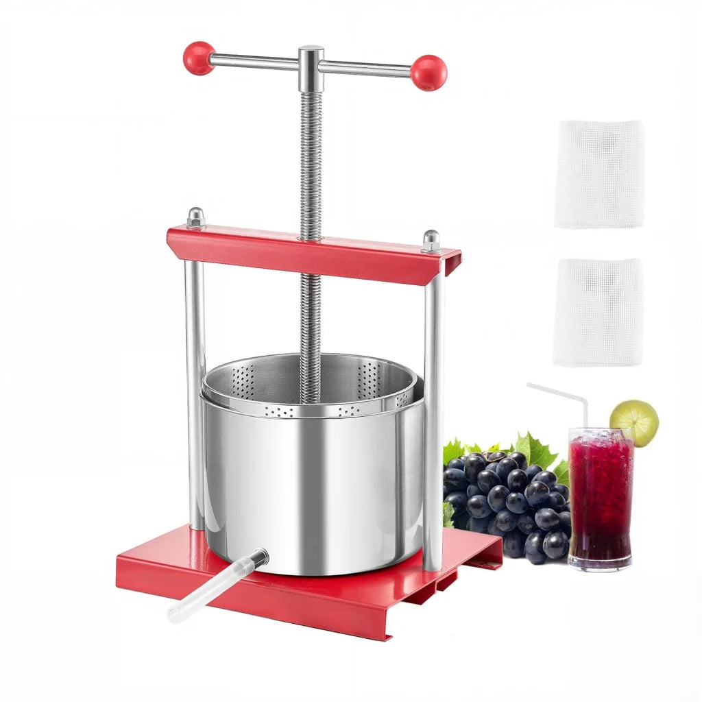 VEVOR Fruit Wine Press Manual Press for Wine Making 1.6