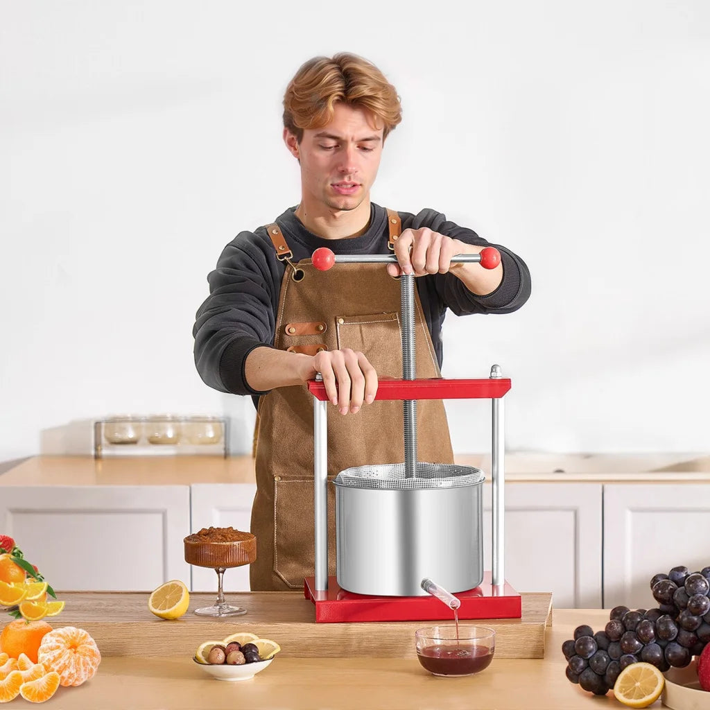 VEVOR Fruit Wine Press Manual Press for Wine Making 1.6
