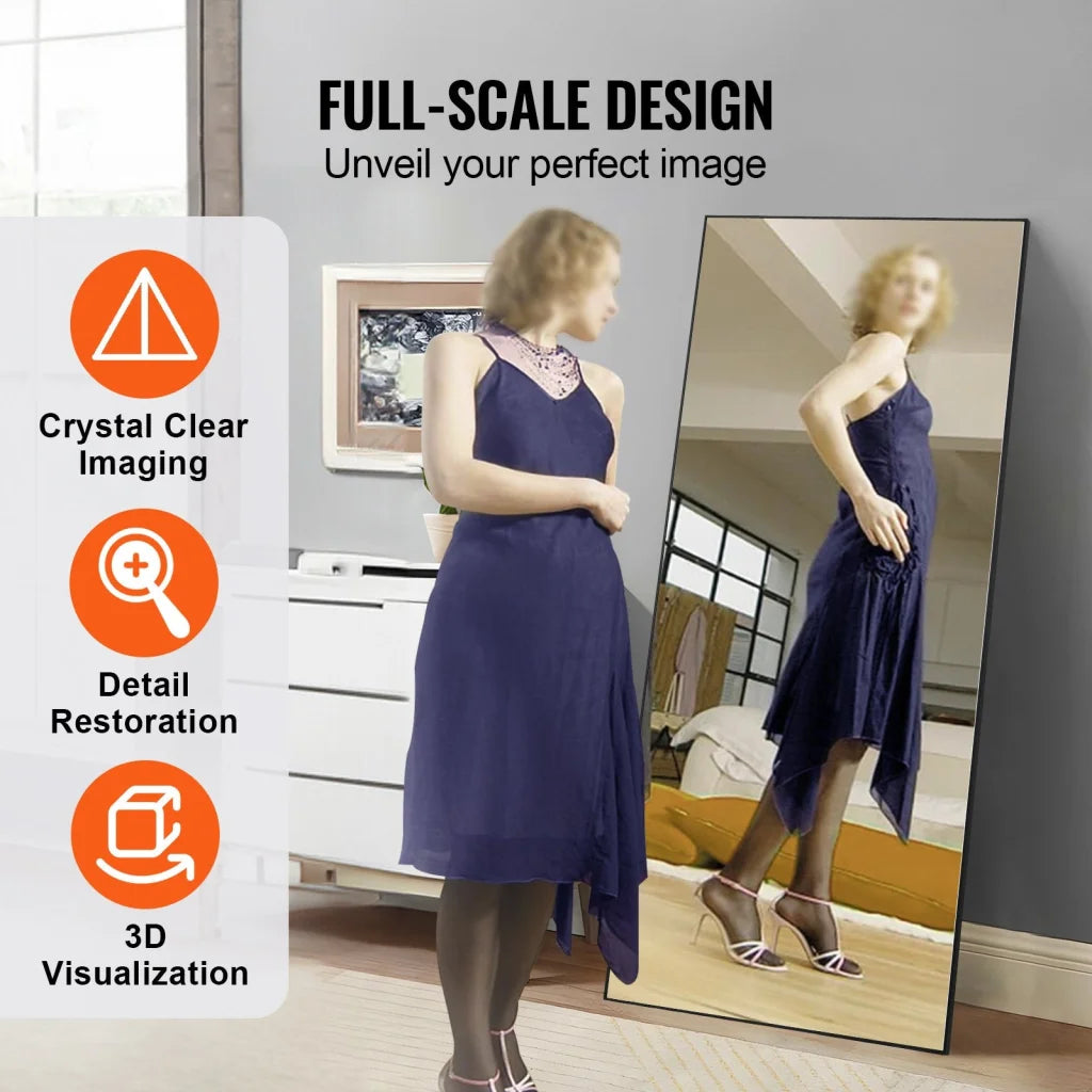 VEVOR Full Length Mirror 1800x785 mm Extra Large Standing