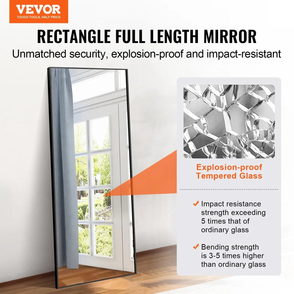 VEVOR Full Length Mirror 1800x785 mm Extra Large Standing