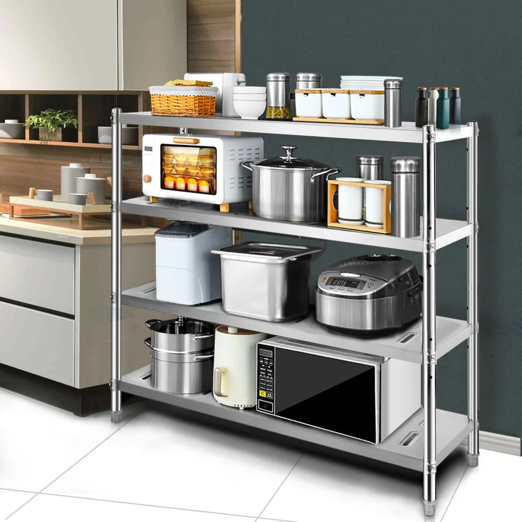 VEVOR Garage Shelf Heavy Duty Shelving 4-Tier 150x45x155cm