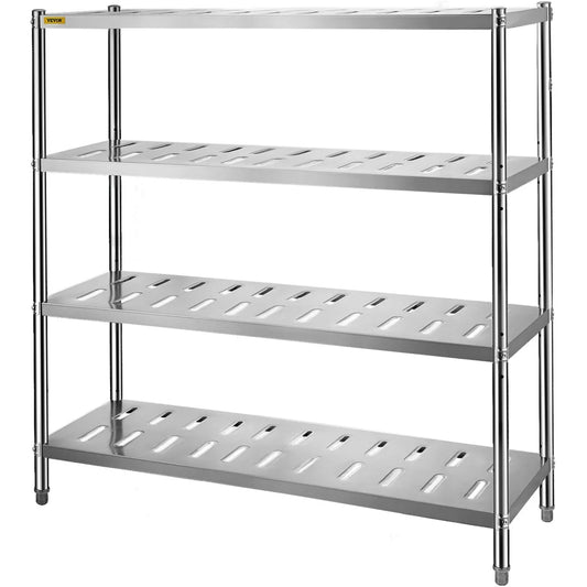 VEVOR Garage Shelf Heavy Duty Shelving 4-Tier 150x45x155cm
