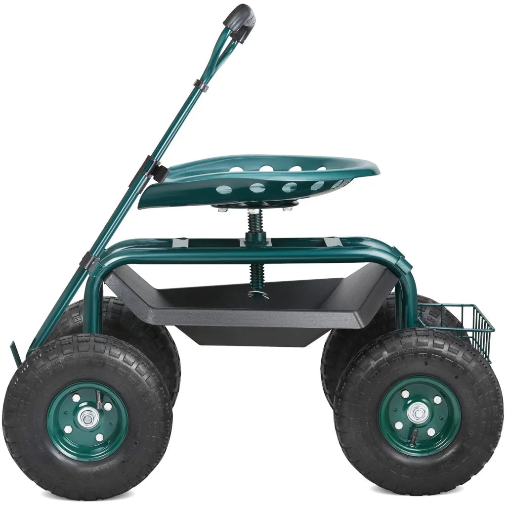 VEVOR Garden Cart Rolling Workseat with Wheels Gardening