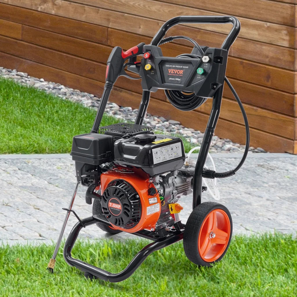 VEVOR Gas Pressure Washer Gas Powered Washer 3400 PSI 2.6
