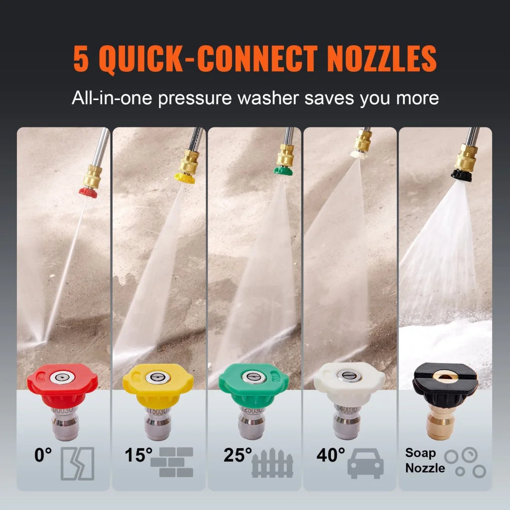 VEVOR Gas Pressure Washer Gas Powered Washer 4400 PSI 4.0