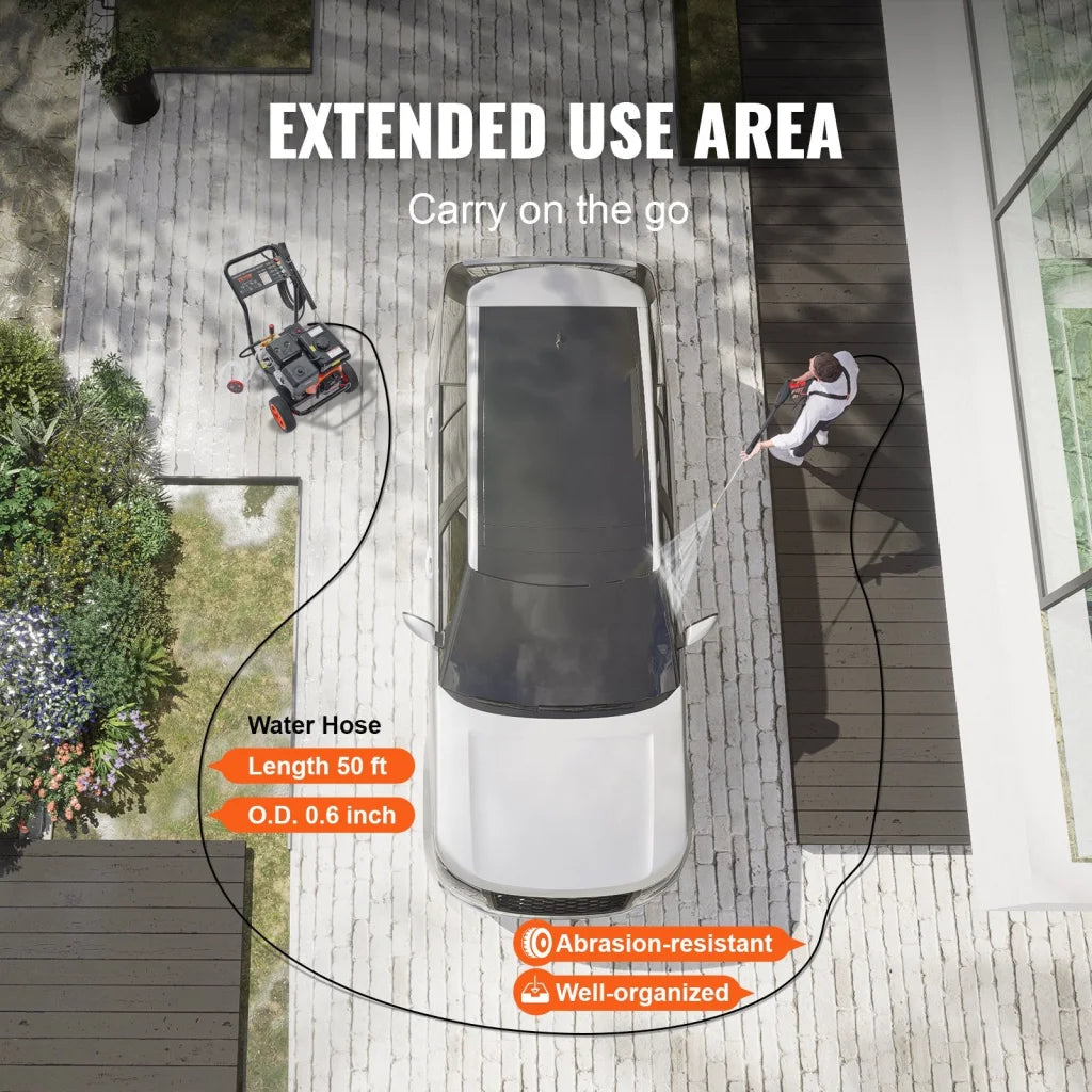 VEVOR Gas Pressure Washer Gas Powered Washer 4400 PSI 4.0