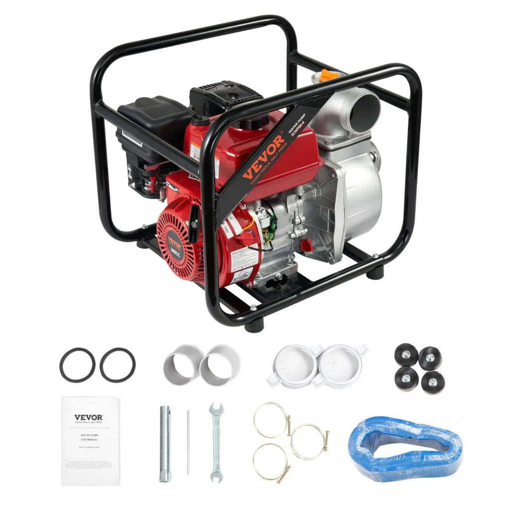 VEVOR Gasoline Engine Water Pump Gas Powered Transfer Pump