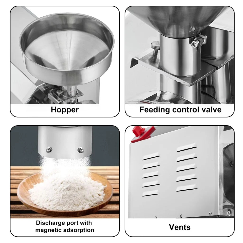 VEVOR Grain Grind Mill Grain Grinding Machine 2200W Food