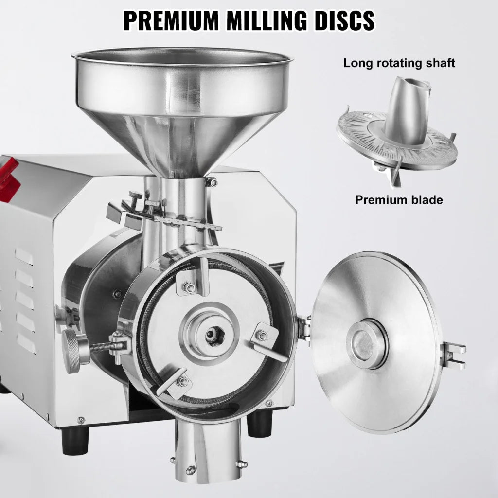 VEVOR Grain Grind Mill Grain Grinding Machine 2200W Food