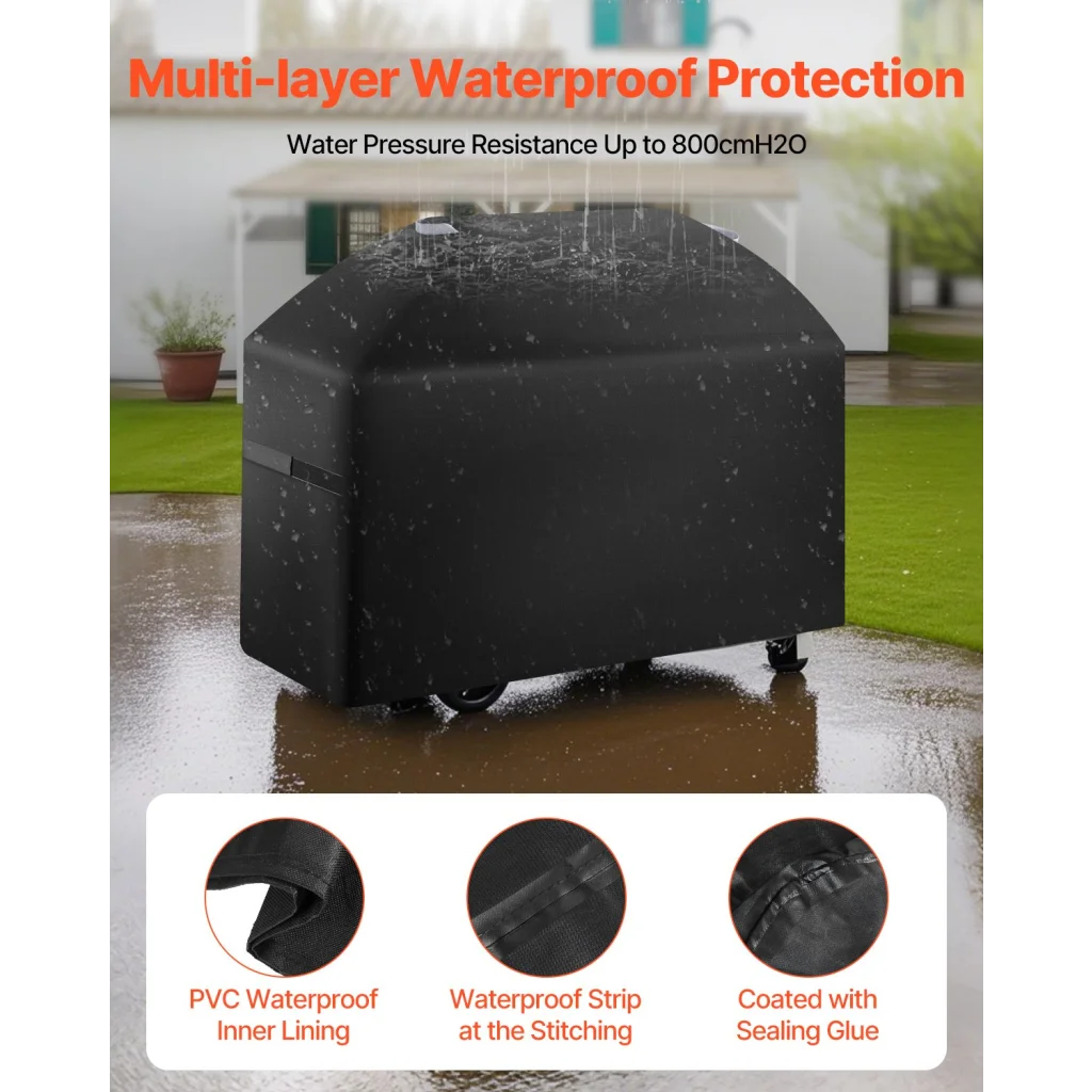 VEVOR Grill Cover 63 inch BBQ Covers for Outdoor Grills
