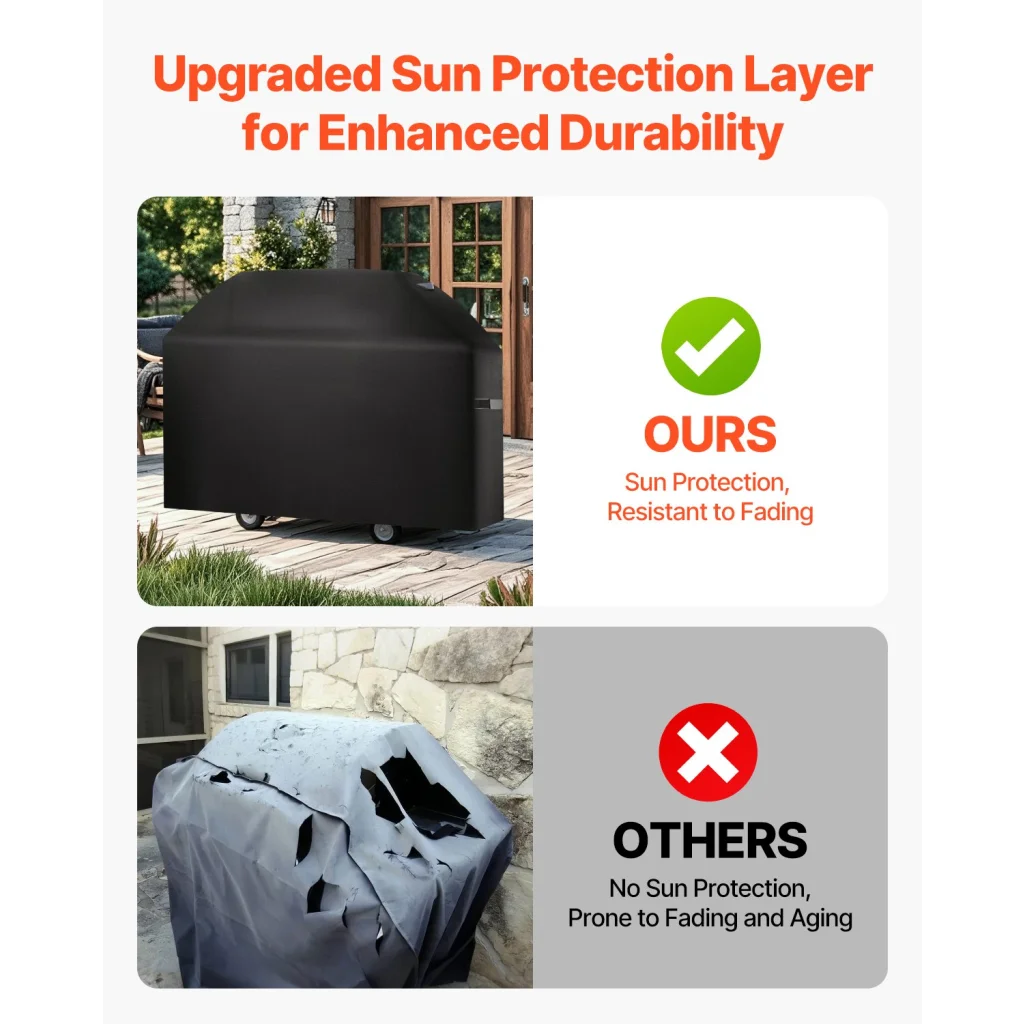 VEVOR Grill Cover 63 inch BBQ Covers for Outdoor Grills