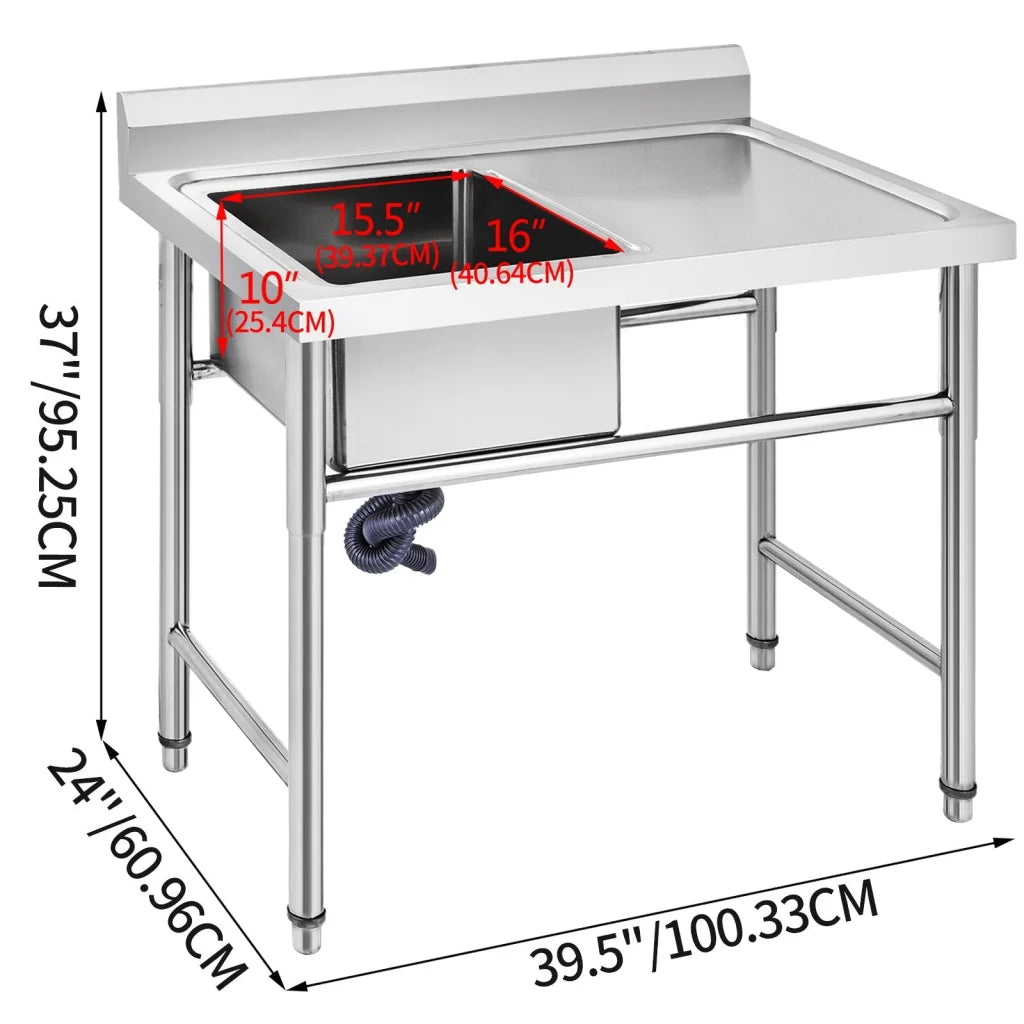 VEVOR Handmade Sink Non-magnetic Stainless Steel Kitchen