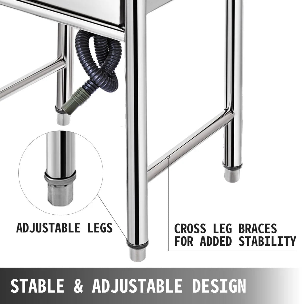 VEVOR Handmade Sink Non-magnetic Stainless Steel Kitchen