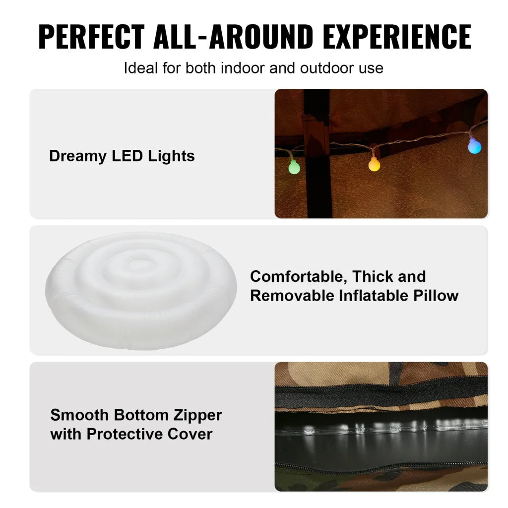 VEVOR Hanging Tree Tent 330 LBS Capacity Hanging Tent Swing