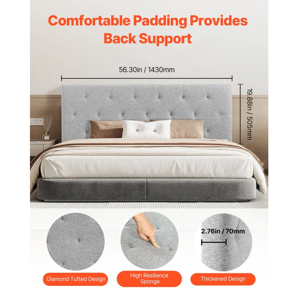 VEVOR Headboard Full Size Headboard with Adjustable Height