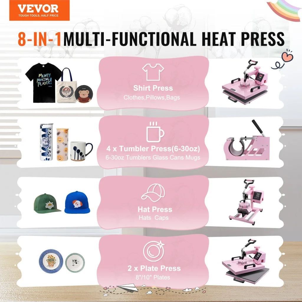 Heat Press Machine 15 x inch 5 in 1