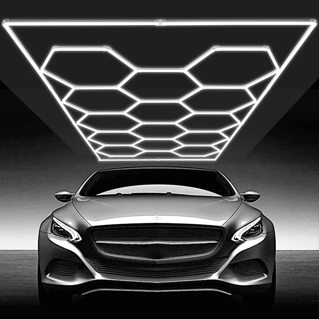 VEVOR Hexagon Garage Lights 86400LM 5 Grid Honeycomb LED