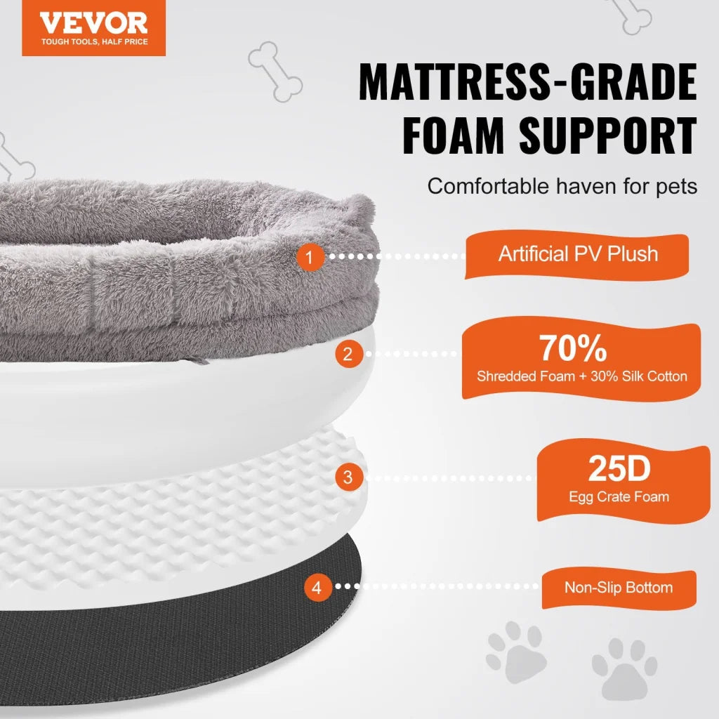 VEVOR Human Dog Bed 1820x1220x250 mm Human Size Dog Bean