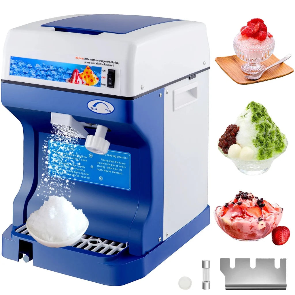 VEVOR Ice Shaver 265LBS/Hour Snow Cone Frozen Ice Shaving
