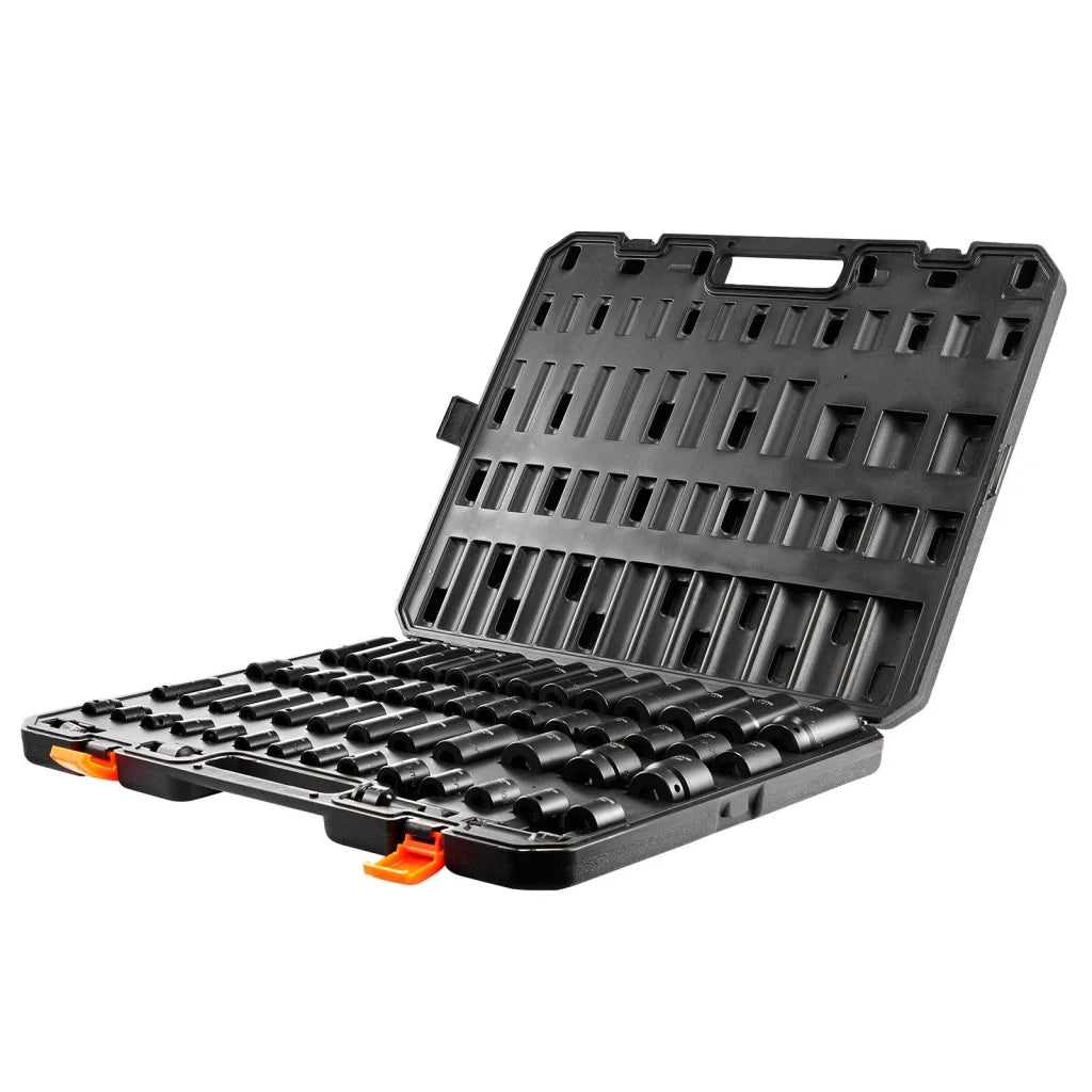 VEVOR Impact Sockets Set 59pcs 6-Point 3/8’’ & 1/2’’ Drive