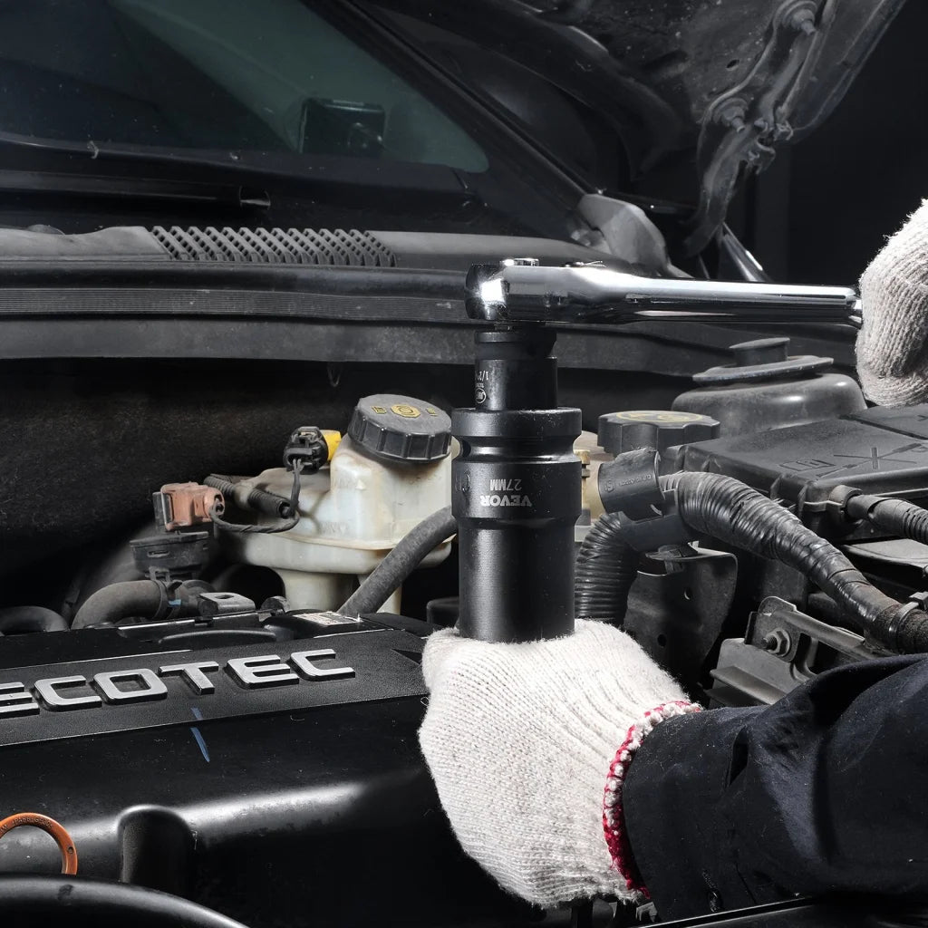 VEVOR Impact Sockets Set 8pcs 6-Point 1’’ Drive Bit Ratchet