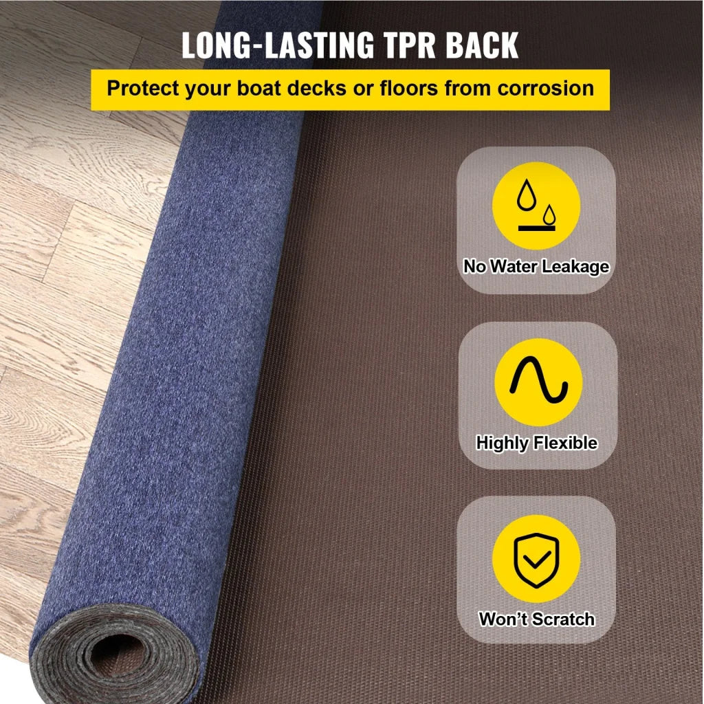 VEVOR Indoor Outdoor Rug Carpet Blue 6x23ft Area Rugs