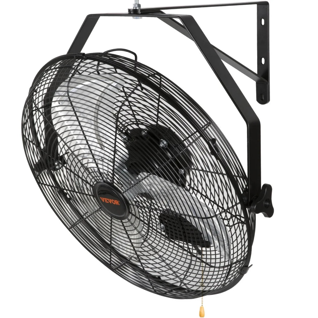 Industrial Wall Mount Fan Waterproof Metal 17 6