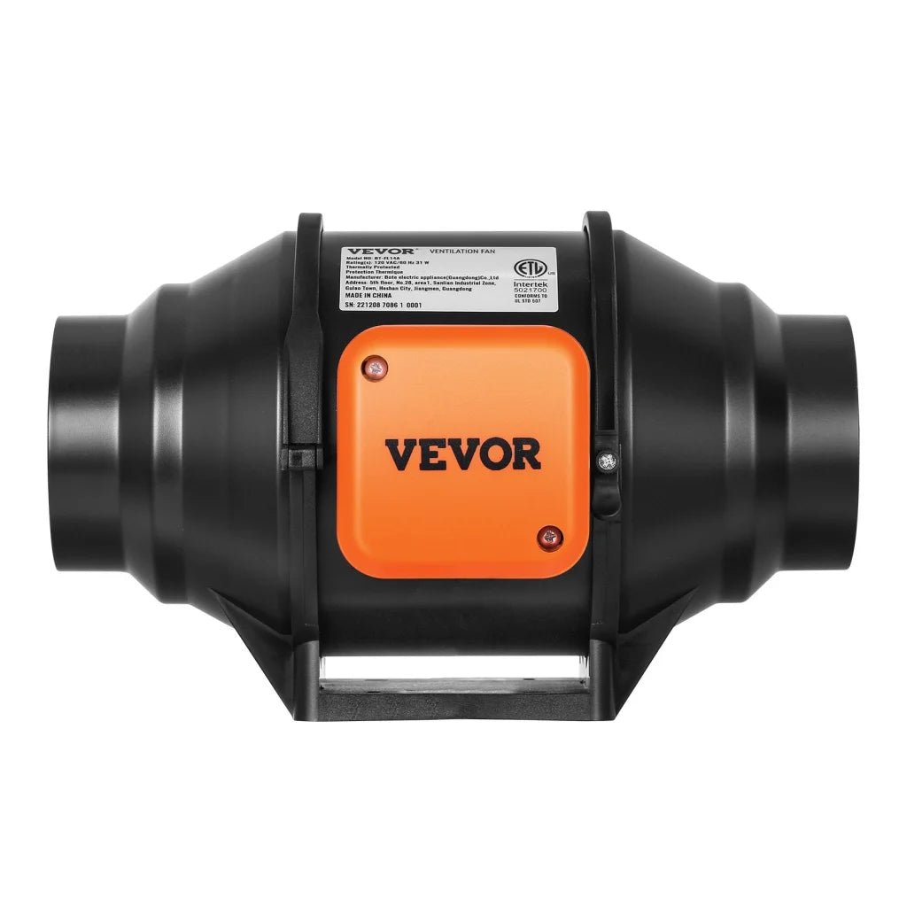 VEVOR Inline Duct Fan 102mm 129.7 CFM with Variable Speed