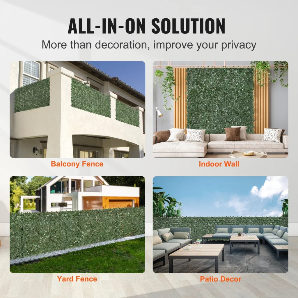 VEVOR Ivy Privacy Fence 1500 x 2490 mm Artificial Green