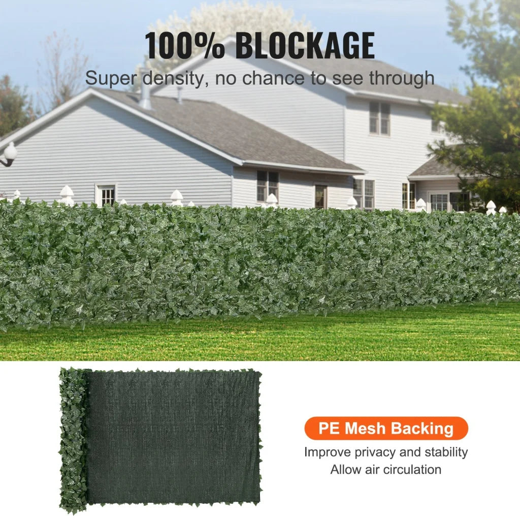 VEVOR Ivy Privacy Fence 59 x 158in Artificial Green Wall