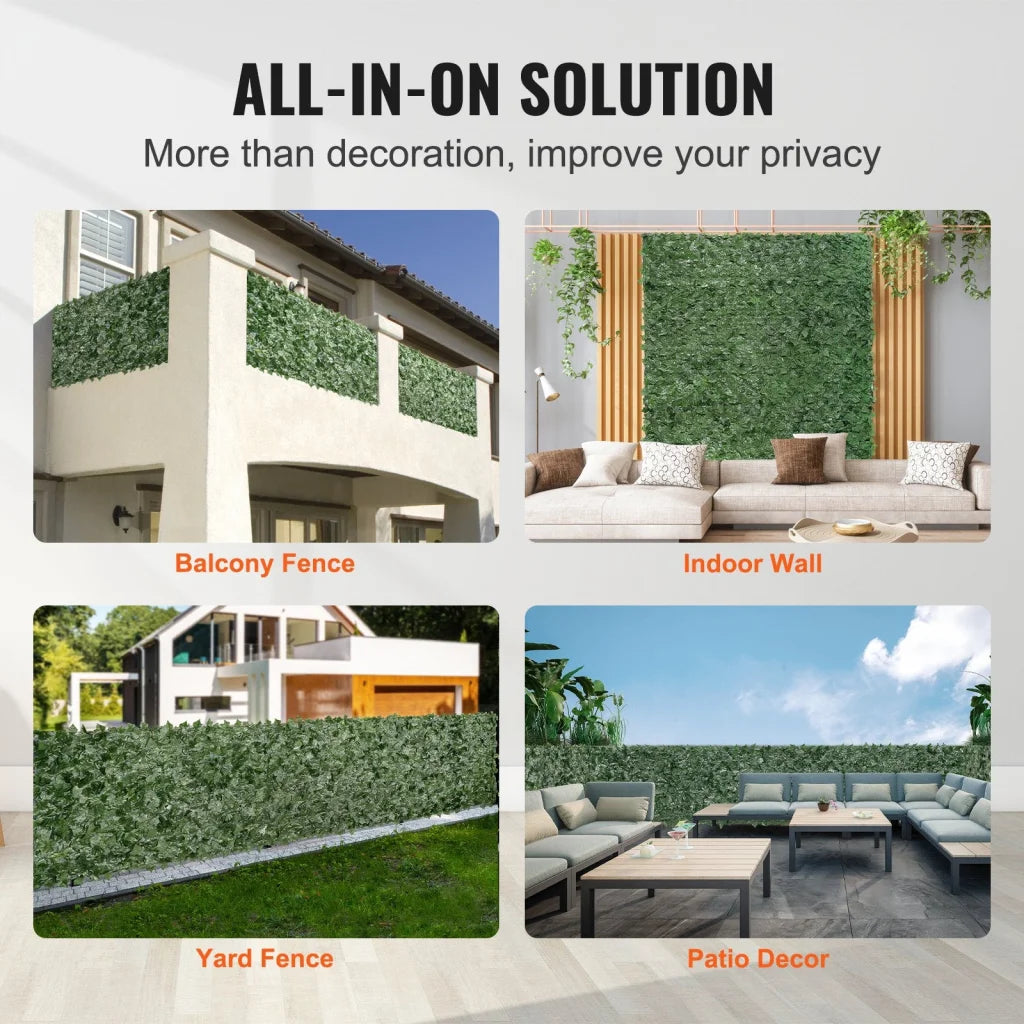 VEVOR Ivy Privacy Fence 59 x 98 in Artificial Green Wall