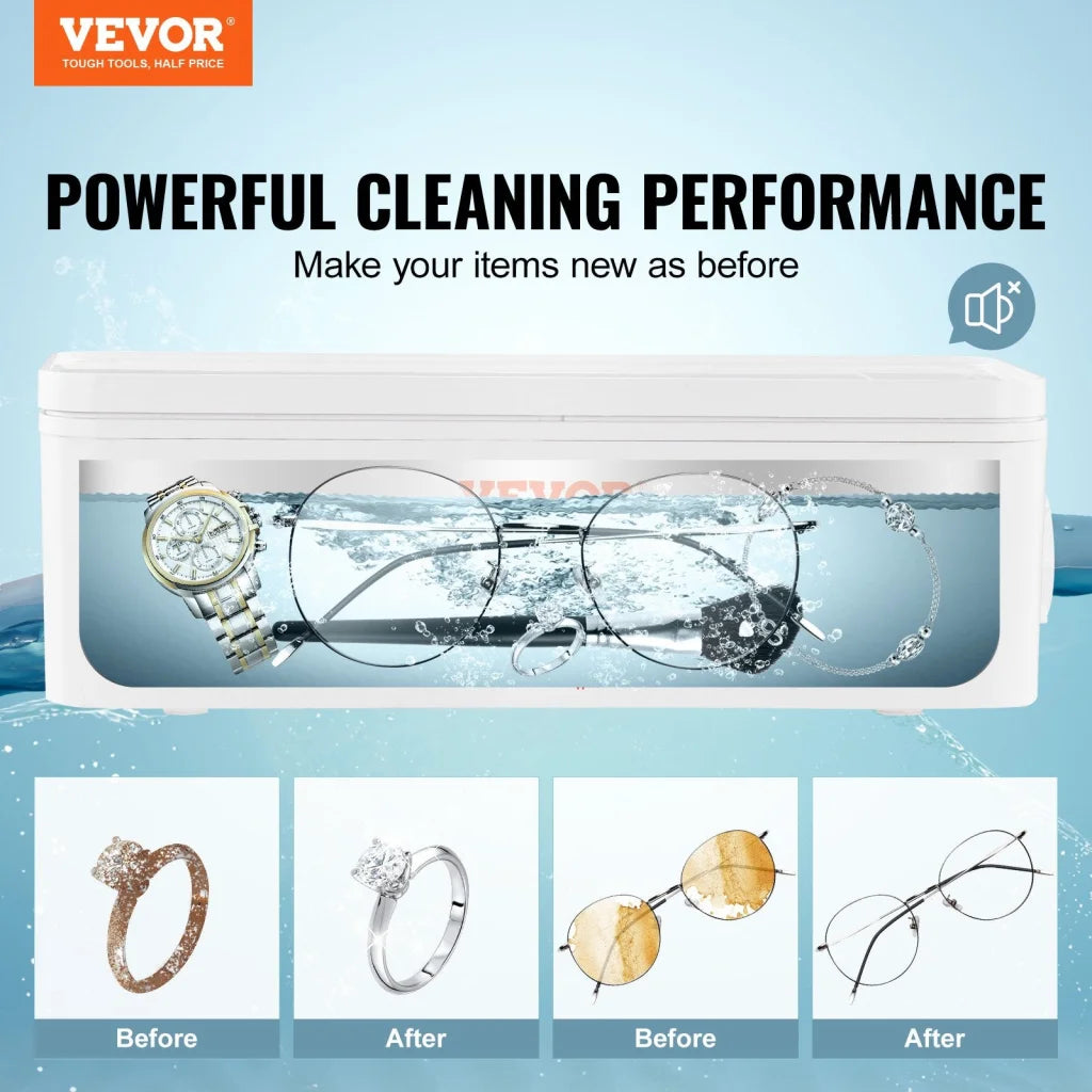 Jewelry Cleaner Ultrasonic Machine 16oz 470ml